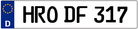 Trailer License Plate